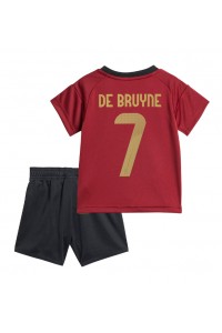 Fotbalové Dres Belgie Kevin De Bruyne #7 Dětské Domácí Oblečení ME 2024 Krátký Rukáv (+ trenýrky)